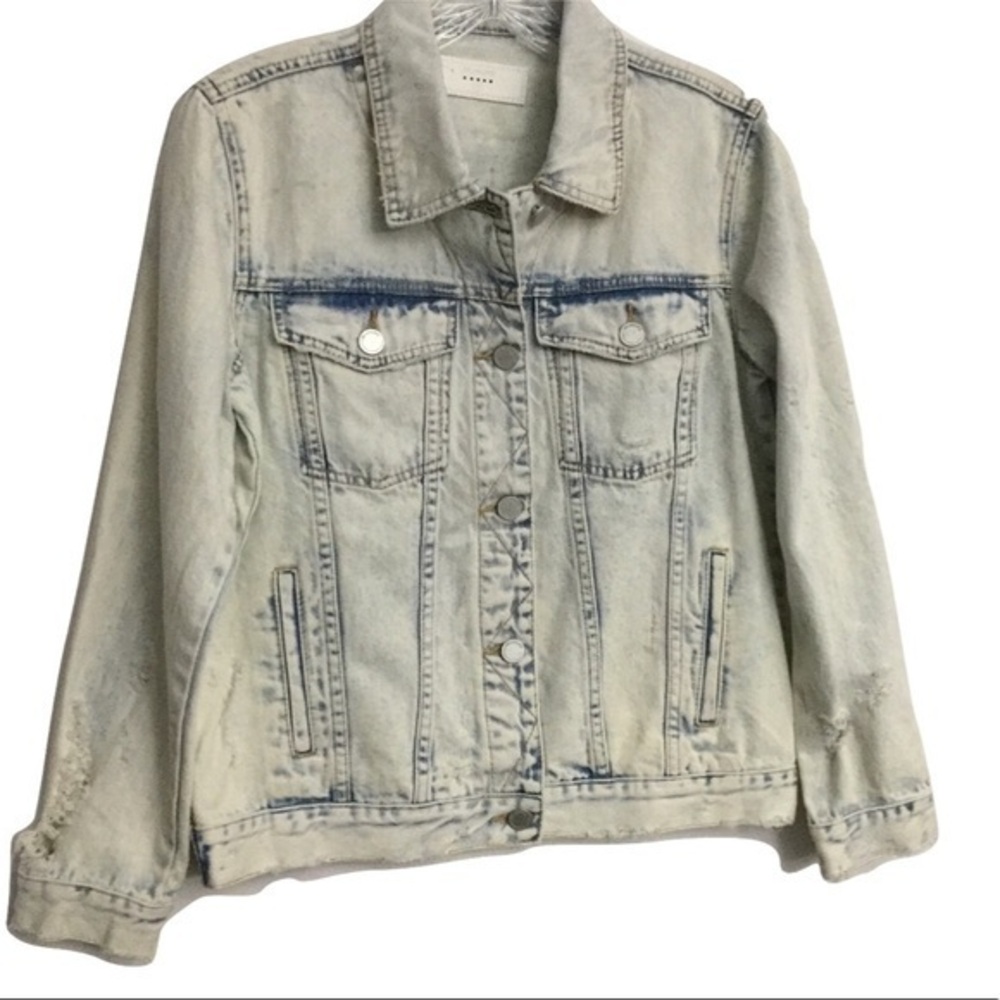 NWOT BLANKNYC Denim Bleached and Distressed Jacket Size Small